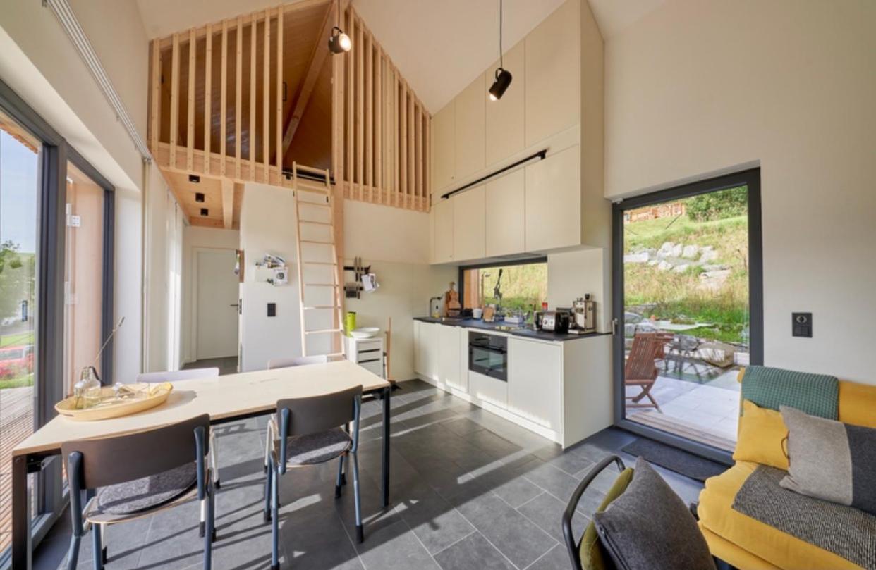 Eifelhausaufzeit-Vulkaneifel-Architekten-Chalet Mit Sauna Im Vulkankrater Immerath 외부 사진