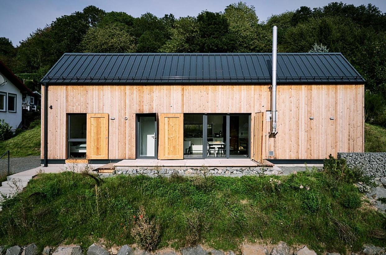 Eifelhausaufzeit-Vulkaneifel-Architekten-Chalet Mit Sauna Im Vulkankrater Immerath 외부 사진